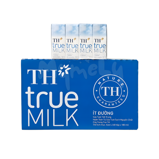 Sữa Tươi Tiệt Trùng Ít Đường TH true MILK 180ml