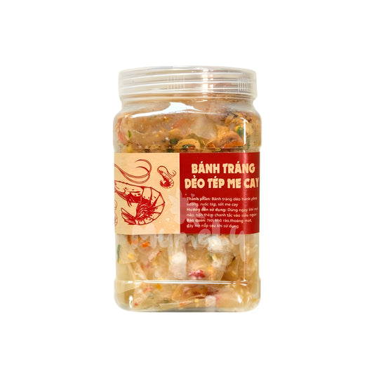 Bánh tráng dẻo tép me cay 350g