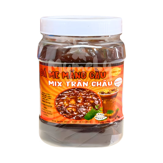 Đá me mãng cầu mix trân châu Linh Chi Food 1kg