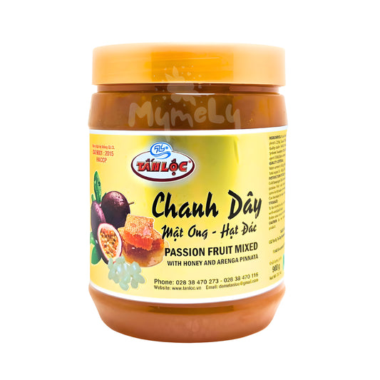 Chanh dây mật ong hạt đác hộp 900g