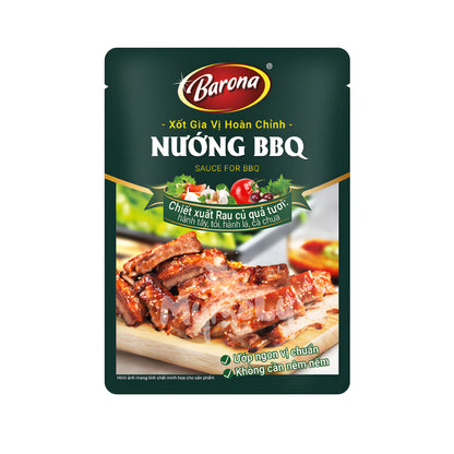 Xốt Gia Vị Hoàn Chỉnh Barona - Nướng BBQ 80g