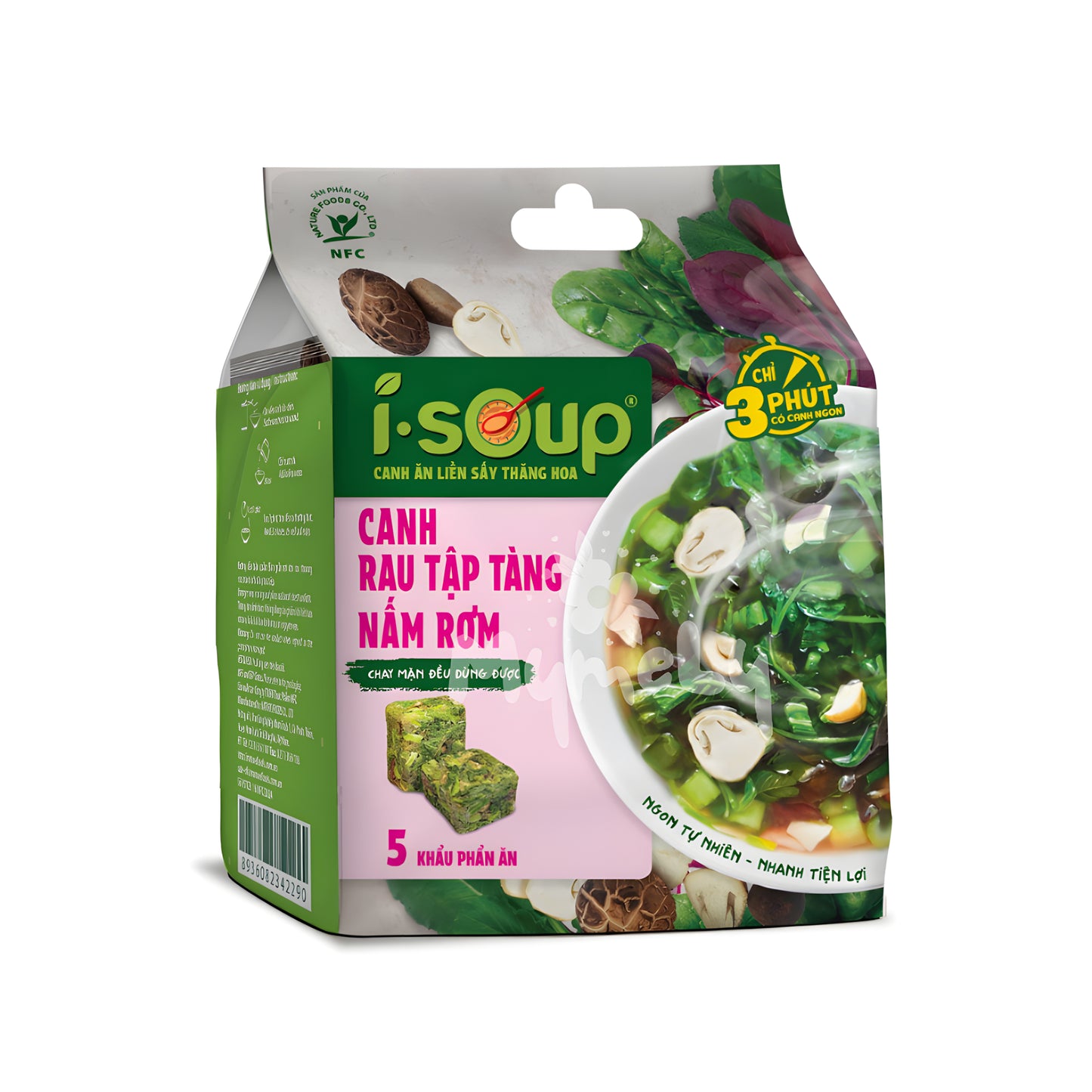 i-soup Canh Rau Tập Tàng Nấm Rơm 35g