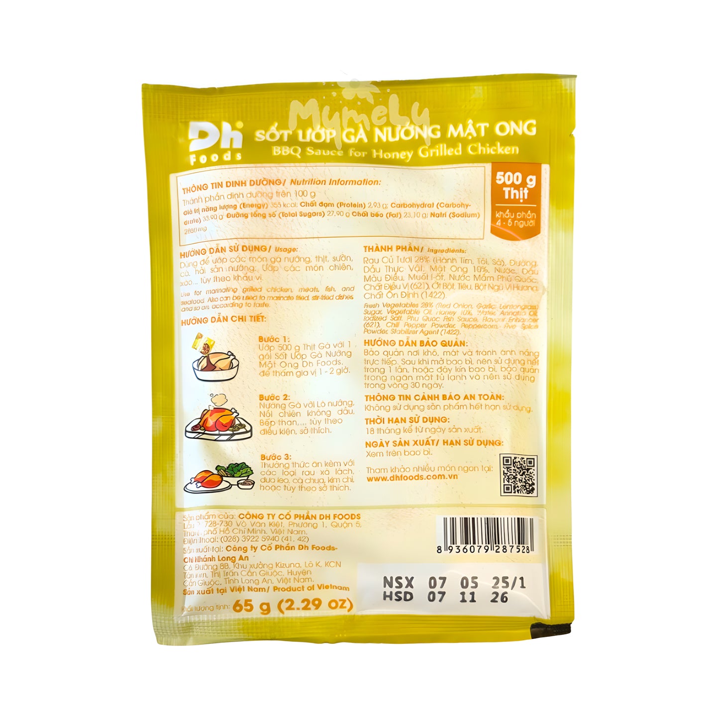 Dh Foods Sốt Gia Vị Gà Nướng Mật Ong 65g