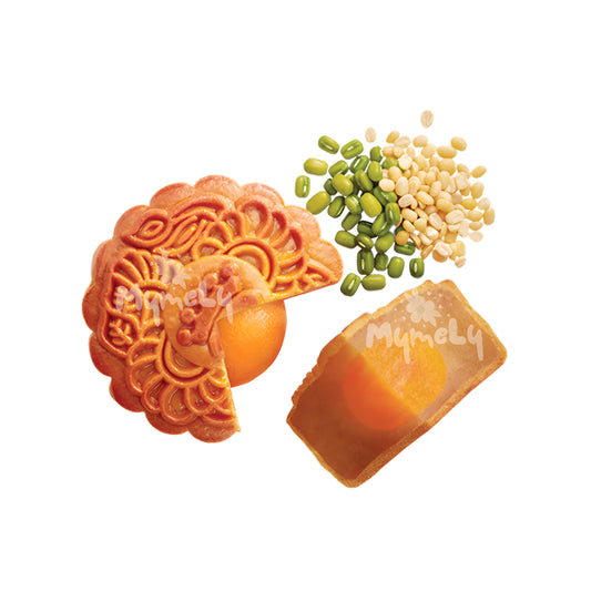 Kinh Đô Bánh nướng đậu xanh 1 trứng 150g (Bánh Trung Thu)