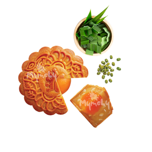 Kinh Đô Bánh nướng đậu xanh lá dứa 1 trứng 150g (Bánh Trung Thu)