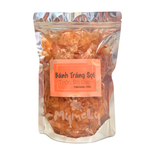 Bánh tráng sợi trộn bò cay 100g