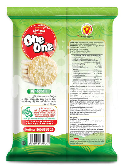 Bánh gạo One One vị ngọt dịu 150g
