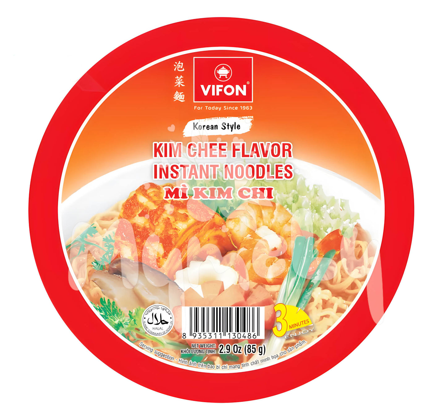 Mì bát kim chi Vifon 85g