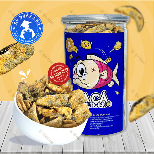 Đệ Nhất Khô Da cá lắc trứng muối hộp 180g