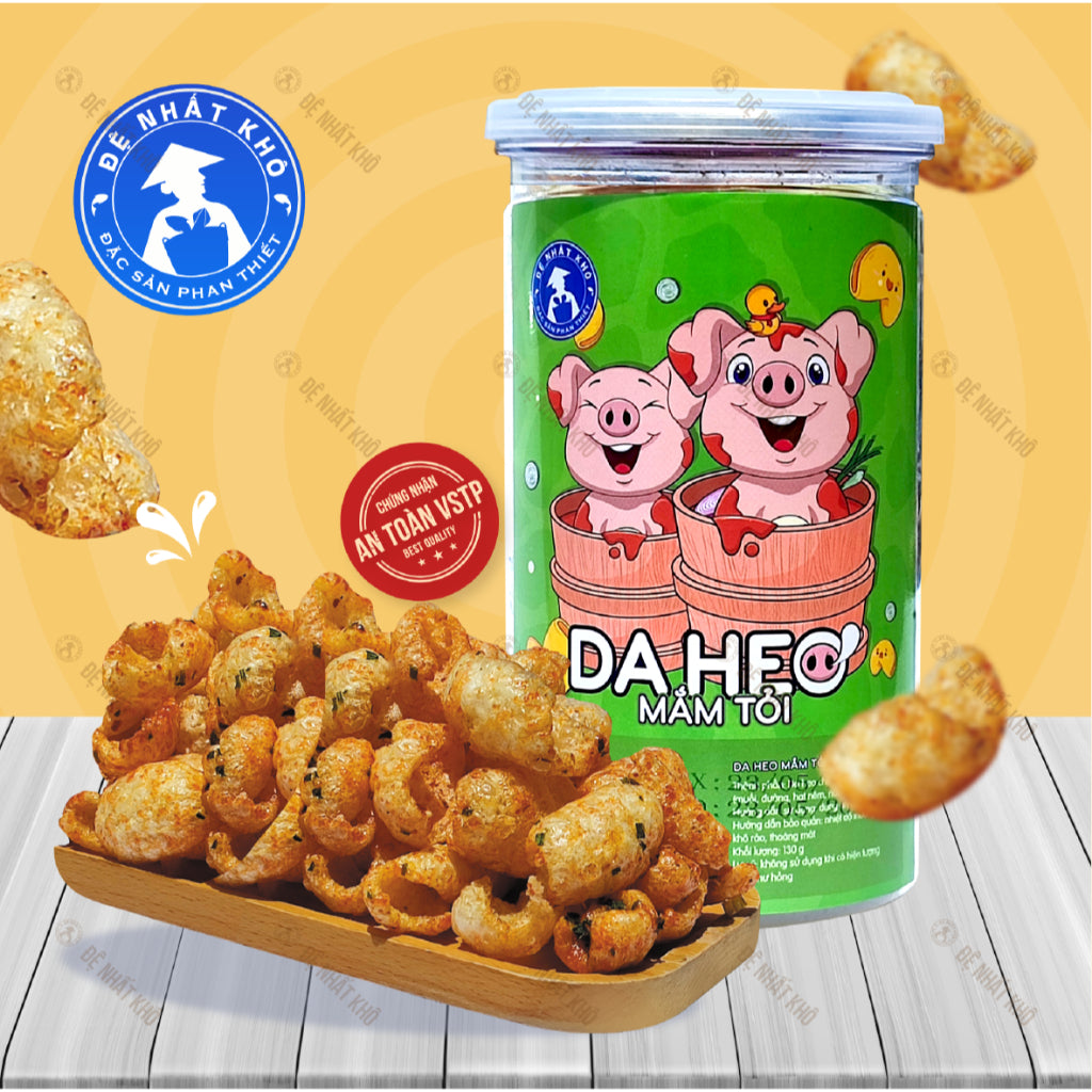 Da heo mắm tỏi Đệ Nhất Khô hộp 130g