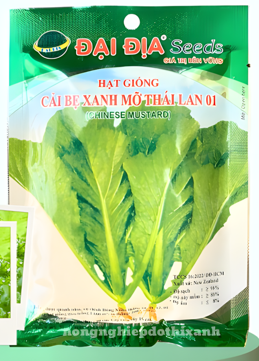 Hạt giống cải bẹ xanh mỡ Thái Lan 20g