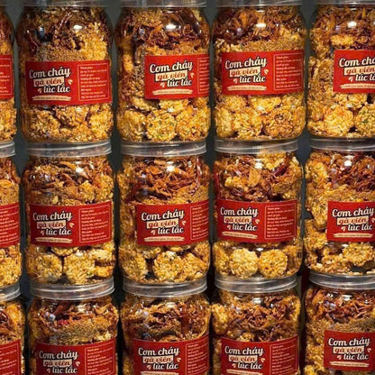 Cơm cháy gà viên lúc lắc hộp 500g